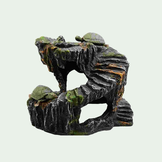 14.5x11.5cm Plateforme grotte résine 14,5 cm | Pour tortues et reptiles
