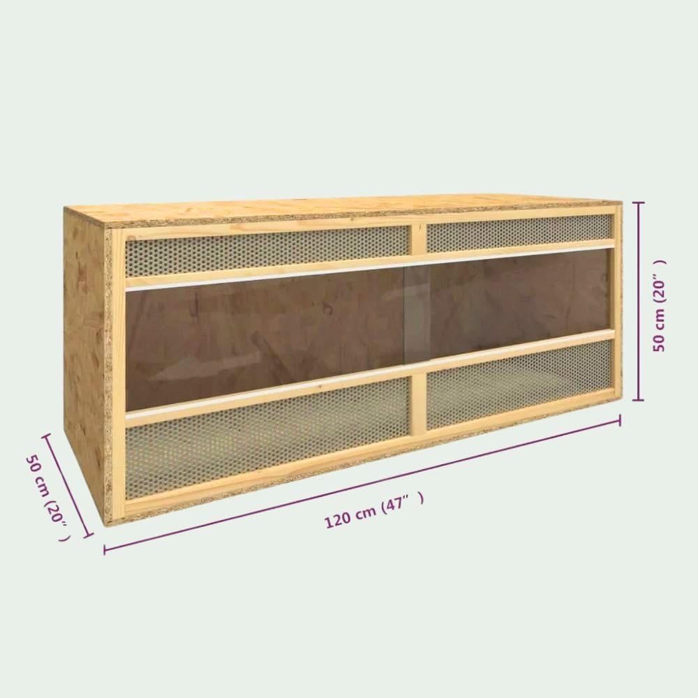 Terrarium Reptile en Bois | 120x50x50 cm
