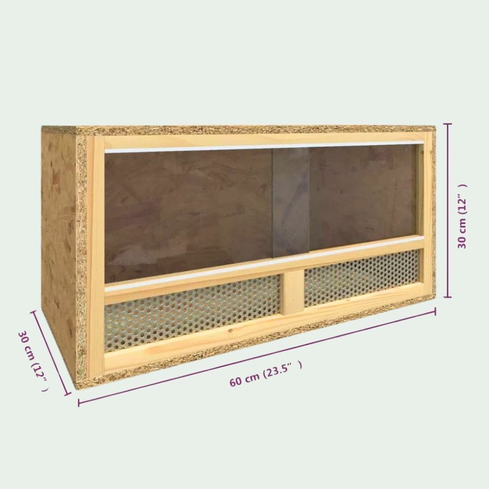 Terrarium Reptile en Bois | 60x30x30 cm