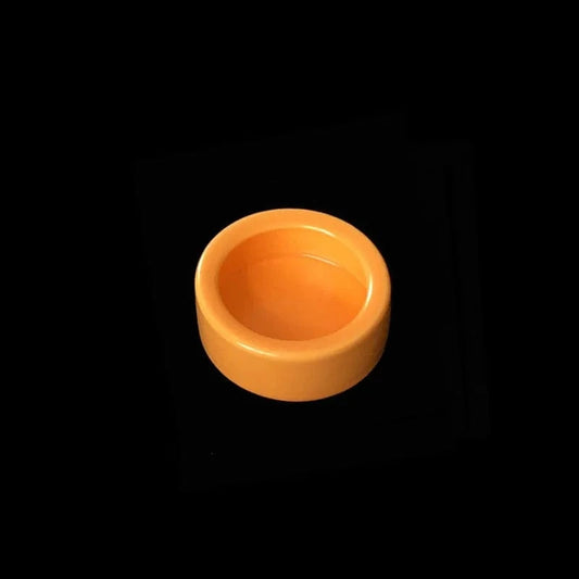 Bol Céramique Anti-Fuite Orange | Eau, Vers, Nourriture