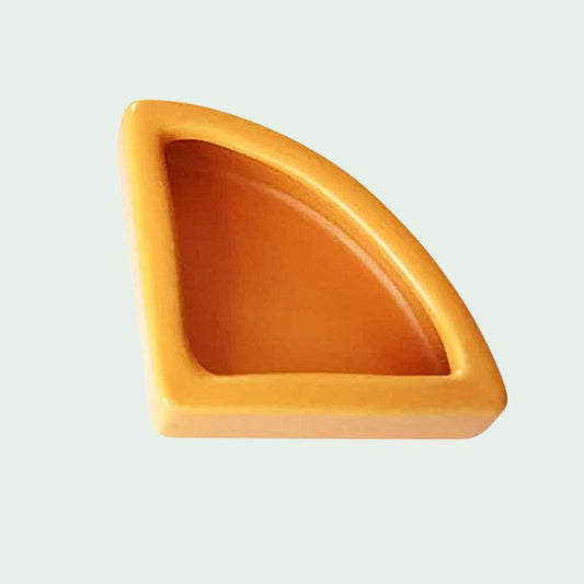 Bol Éventail Céramique Orange | Eau, Vers, Nourriture