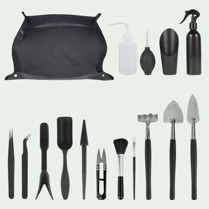 Kit Outils Terrarium 16 Pièces | Pour Jardinage Intérieur