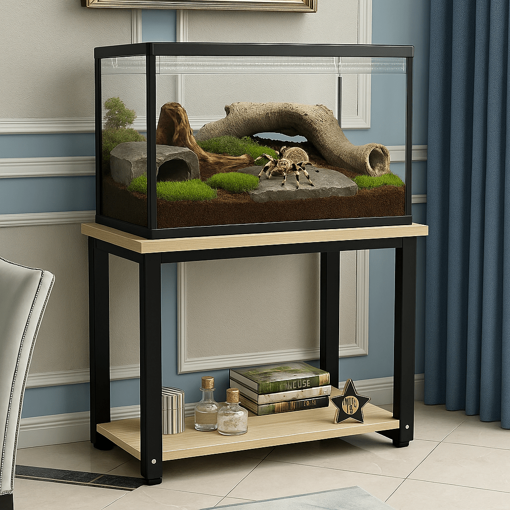 Meuble Terrarium Aquarium | Acier Inox 50x30x70 cm