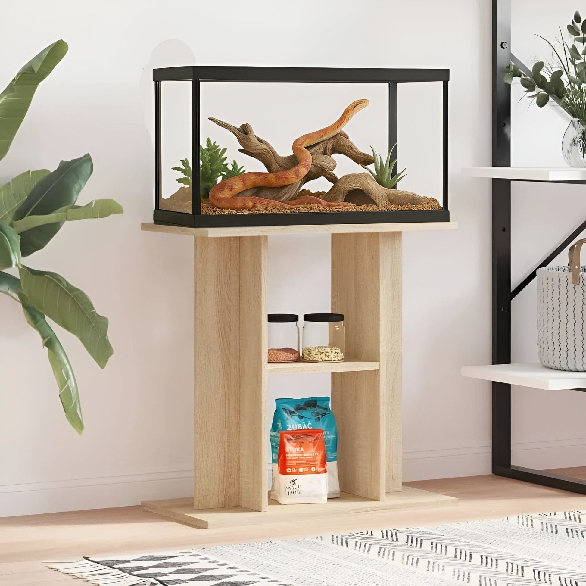 Meuble Terrarium Aquarium | Bois 60x30x60 cm