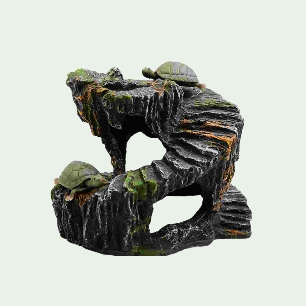 14.5x11.5cm Plateforme grotte résine 14,5 cm | Pour tortues et reptiles