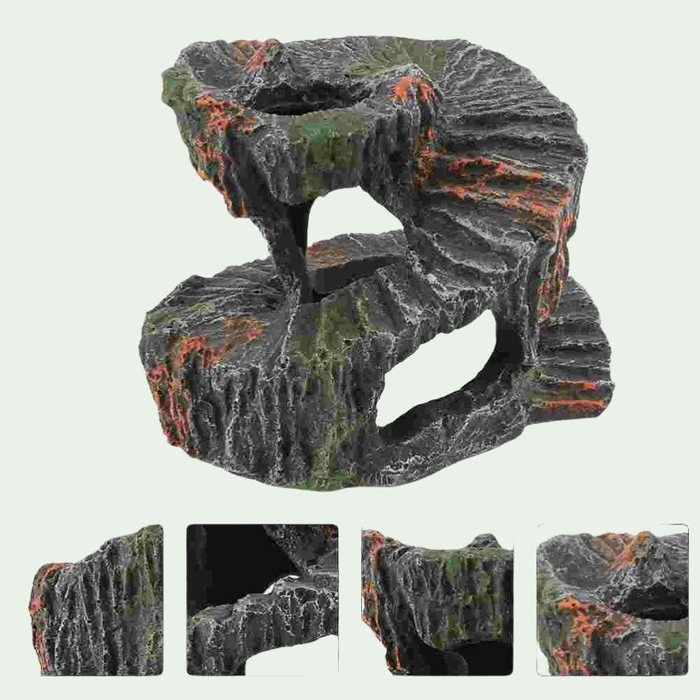 14.5x11.5cm Plateforme grotte résine 14,5 cm | Pour tortues et reptiles
