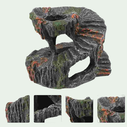 14.5x11.5cm Plateforme grotte résine 14,5 cm | Pour tortues et reptiles