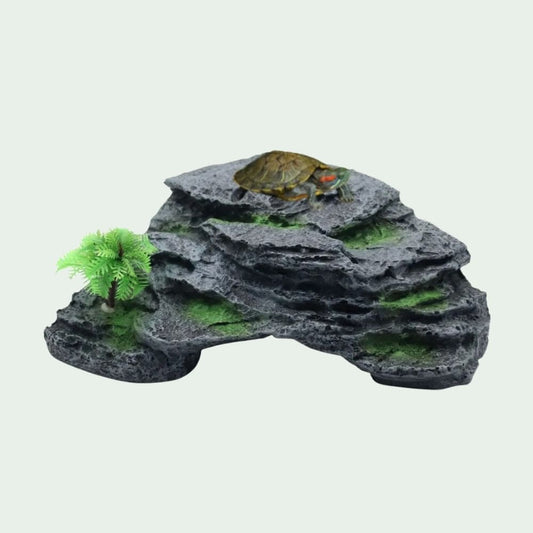 Plateforme Reptile avec Ventouses | Rampe et Décor Roche