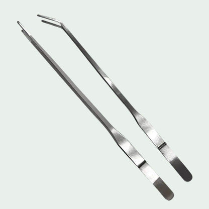 Set 2 Pinces 27 cm Inox | Anti-Morsure Alimentation Reptile