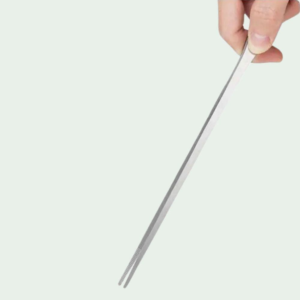 Set 2 Pinces 27 cm Inox | Anti-Morsure Alimentation Reptile
