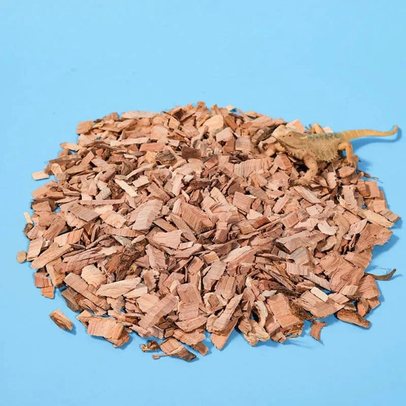 100g Substrat pour reptiles, copeaux de bois de pommier, coquille naturelle, literie, matériaux hydratants et désodorisants pour animaux de compagnie rampants de tortue
