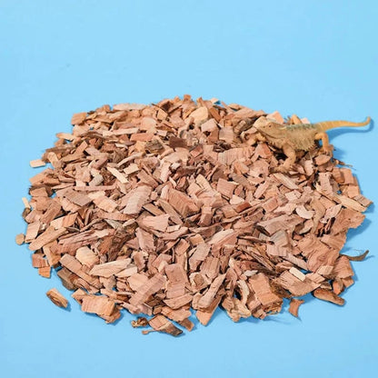 100g Substrat pour reptiles, copeaux de bois de pommier, coquille naturelle, literie, matériaux hydratants et désodorisants pour animaux de compagnie rampants de tortue