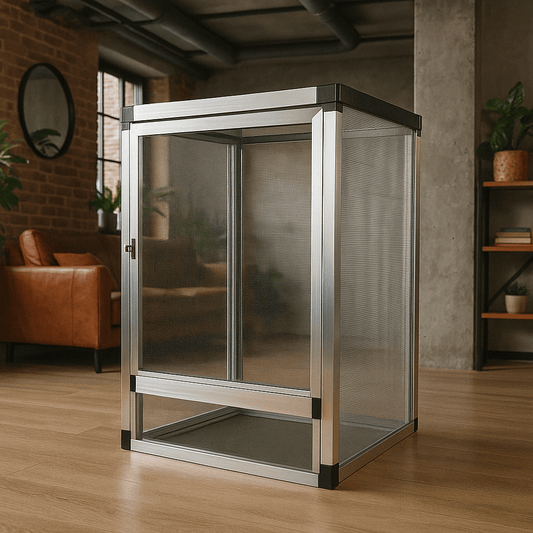 Terrarium Grillagé | Habitat Aéré Idéal Reptiles Arboricoles