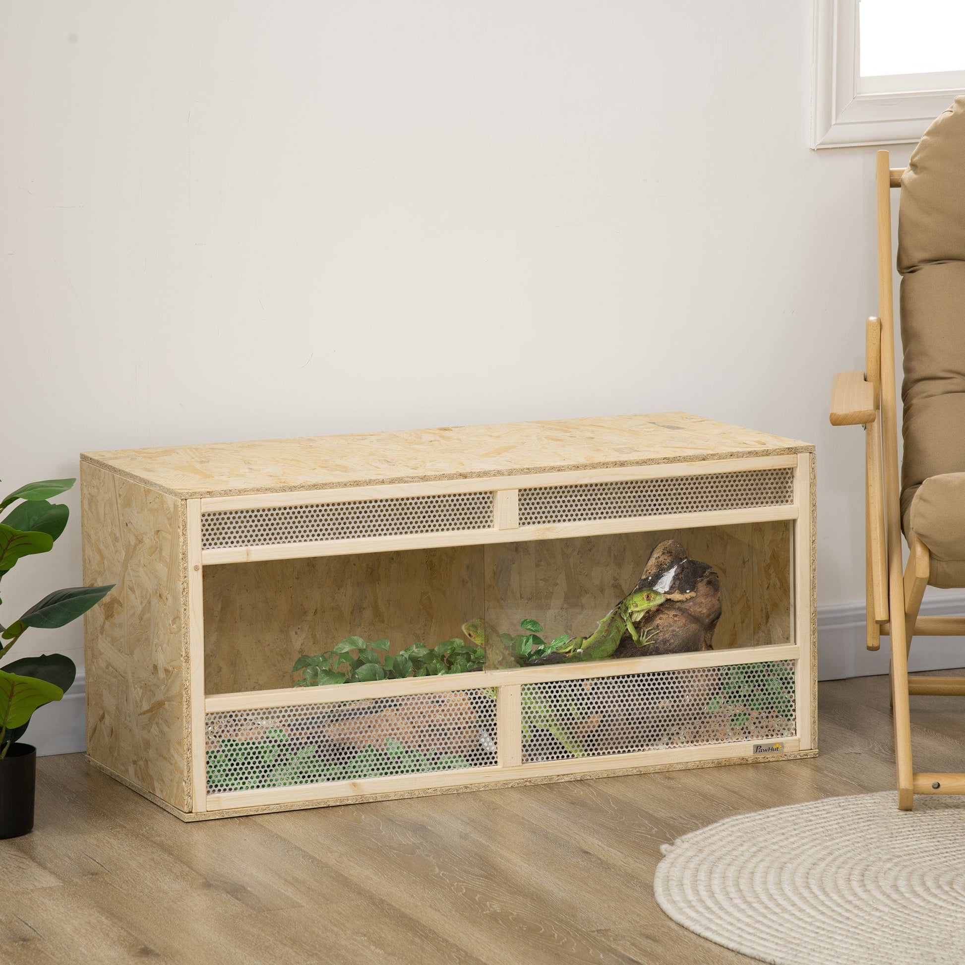 Terrarium Reptile en Bois | 100x47x47 cm