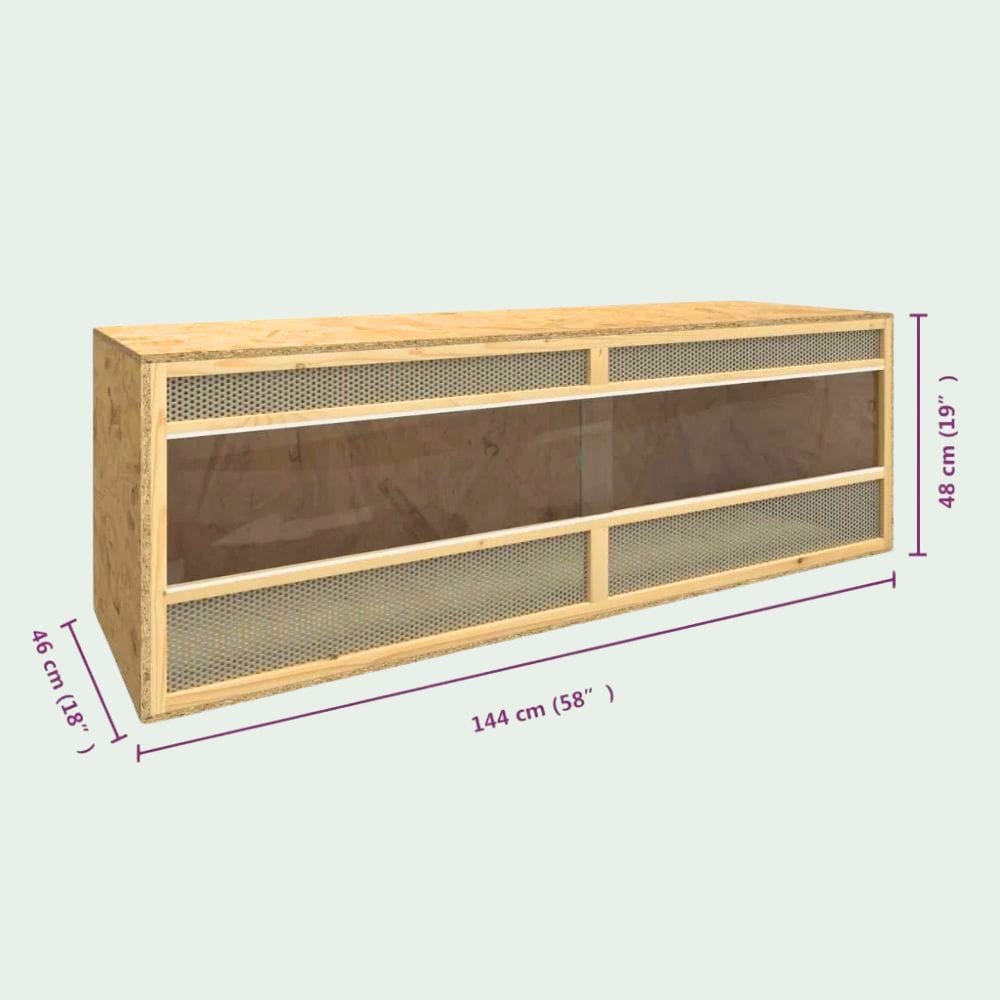 Terrarium Reptile en Bois | 144x46x48cm