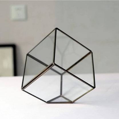 M The Cube Shape Plant Solder Glass Terrarium Kit Creative Flower Vase Glass Flowerpots For Home Garden Wedding Decoration