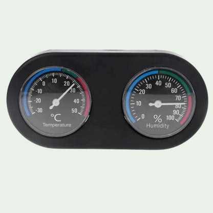 Thermo-hygromètre double cadran | Pour terrarium reptile