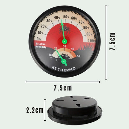 Thermomètre Hygromètre Terrarium | Sans Pile, Motif Araignée